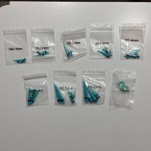 Teal Silicone Ear Stretching Kit 1.6mm - 12mm Tapers & Plugs Alt Body Mod Start